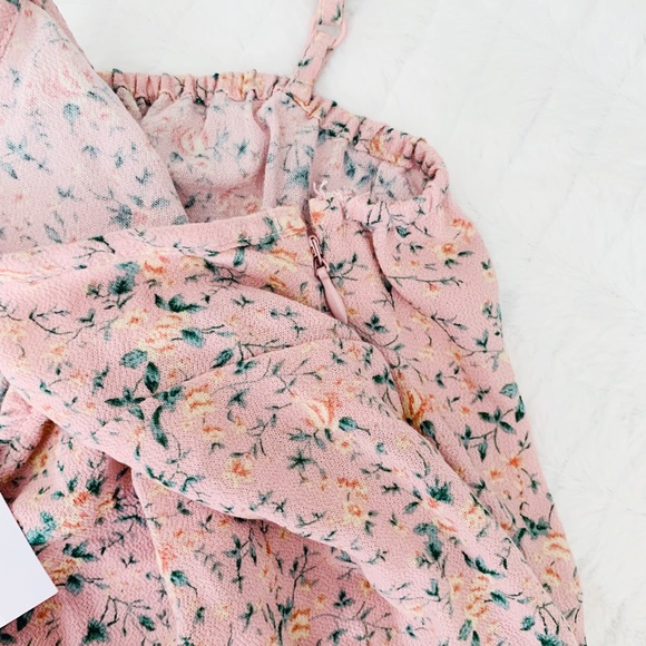 AE // NWT blush floral peplum cami - Picture 6 of 10